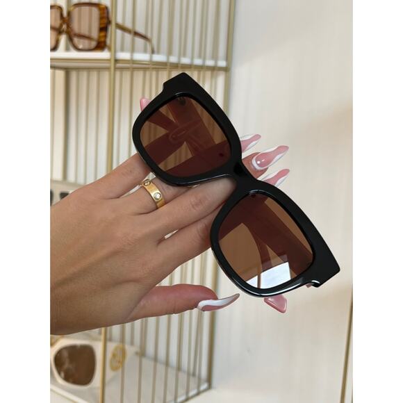 NEW Gucci GG0998S Black Pink Square Sunglasses main image 4
